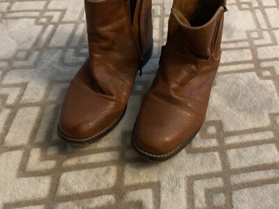 Stylish Brown Leather Ankle Boots